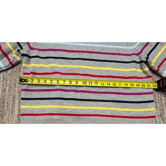 La Ligne X Target Women's Gray Crewneck Heavy Sweater Colored Stripes Size XL - Picture 5 of 8